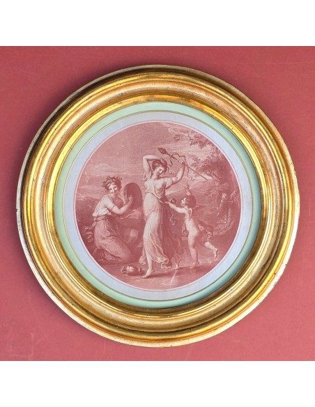 NURSING OF BACCHUS -  CUPID WITH BACCHANTES