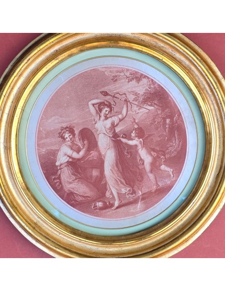 NURSING OF BACCHUS -  CUPID WITH BACCHANTES