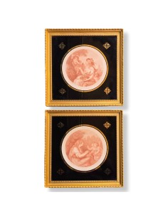 CERES e POMONA IN VETRO EGLOMISÈ