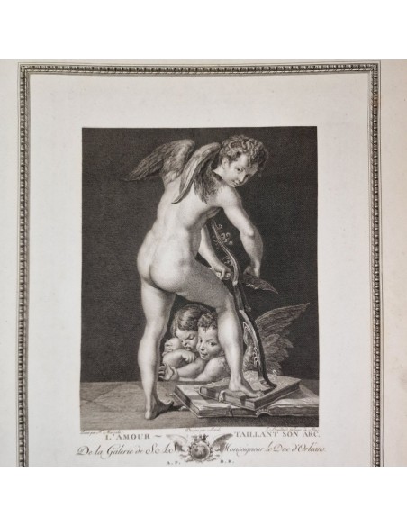 CUPIDO INTAGLIA IL SUO ARCO