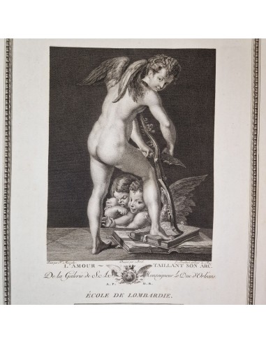 CUPIDO INTAGLIA IL SUO ARCO