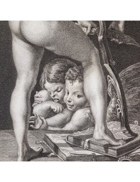 CUPIDO INTAGLIA IL SUO ARCO