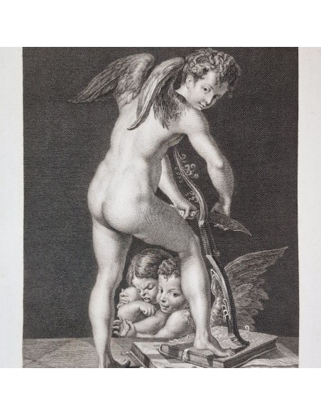 CUPIDO INTAGLIA IL SUO ARCO