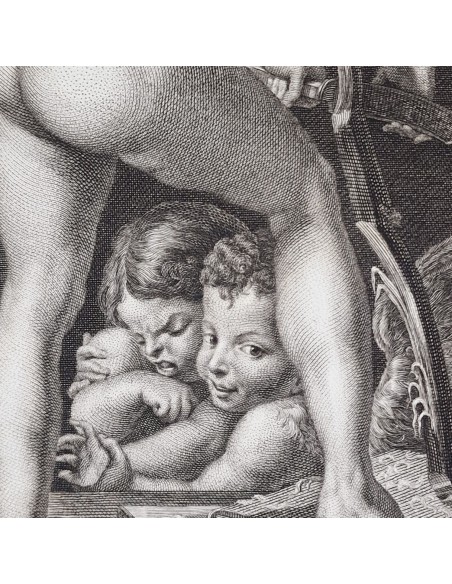 CUPIDO INTAGLIA IL SUO ARCO