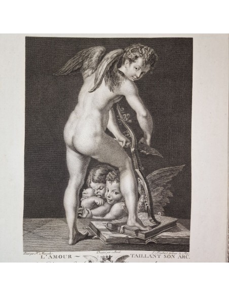 CUPIDO INTAGLIA IL SUO ARCO