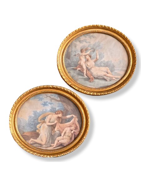 CUPIDO e PSICHE - VENERE INCORONATA DA CUPIDO