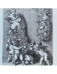 PUTTI CON FESTONI DI FRUTTA