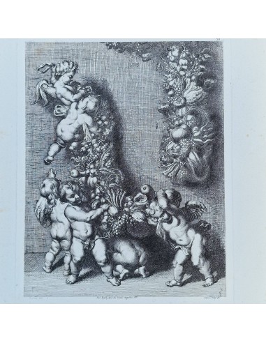 PUTTI CON FESTONI DI FRUTTA