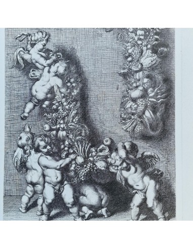 PUTTI CON FESTONI DI FRUTTA