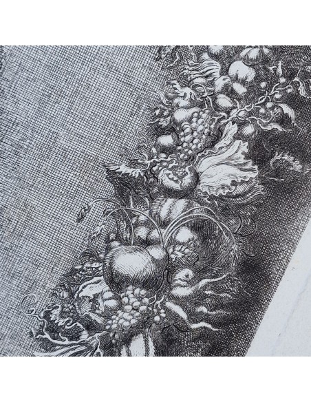 PUTTI CON FESTONI DI FRUTTA