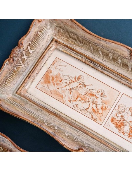 SERIE FREGI e ORNAMENTI CON PUTTI