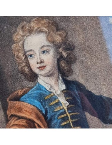 COPPIA RITRATTI BAMBINI CON CERBIATTO...