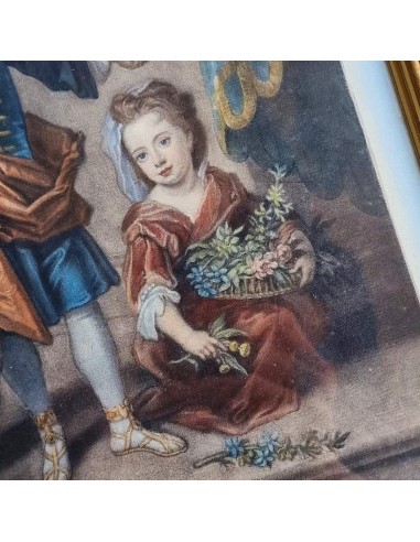 COPPIA RITRATTI BAMBINI CON CERBIATTO...