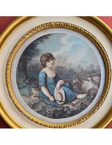 COPPIA PASTORELLI TONDI PANNA E ORO
