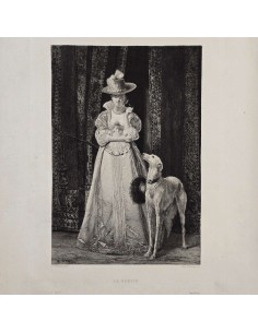 DONNA CON LEVRIERO 2