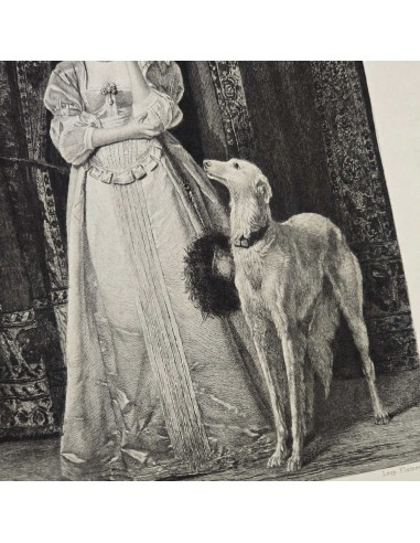DONNA CON LEVRIERO