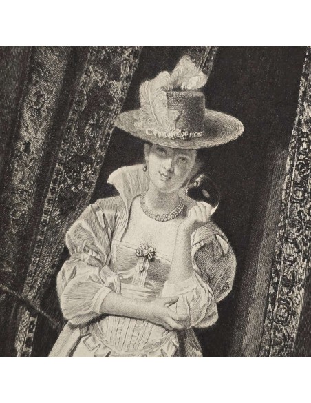DONNA CON LEVRIERO