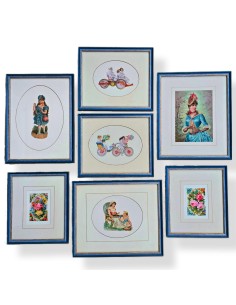 CROMOLITOGRAFIE FRANCESI IN BLU