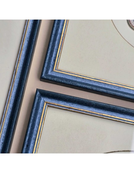 CROMOLITOGRAFIE FRANCESI IN BLU