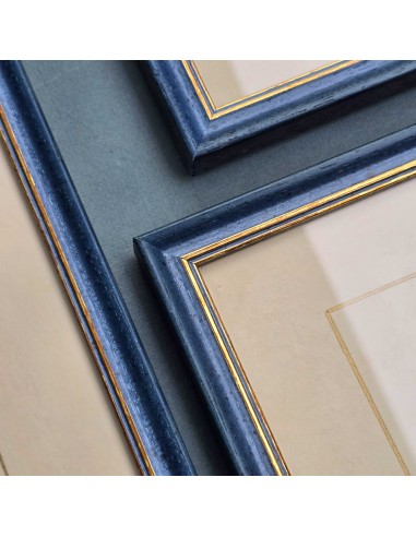 CROMOLITOGRAFIE FRANCESI IN BLU