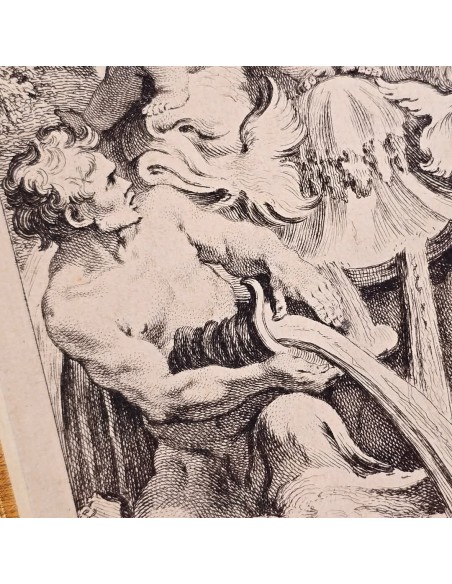 FONTANA CON PUTTI, DELFINI E TRITONE