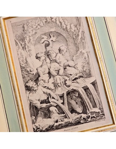 FONTANA CON PUTTI, DELFINI E TRITONE