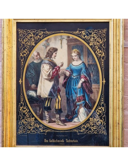 LITOGRAFIE FONDO NERO E ORO