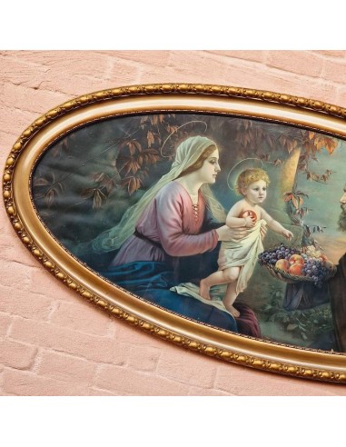 SACRA FAMIGLIA CON CESTO DI FRUTTA